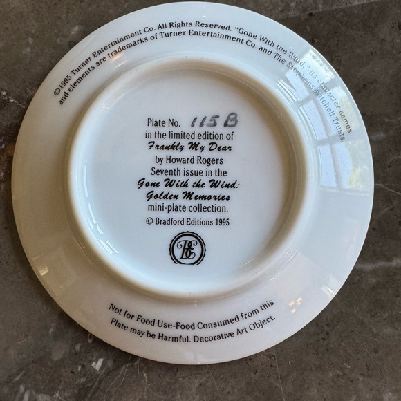 Bradford Exchange | Gone with the Wind “Golden Memories” Mini Plate Collection - Picture 5 of 16